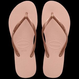 NWT🧡Havaianas - Ballet Rose Kids' Slim Flip Flops - 9